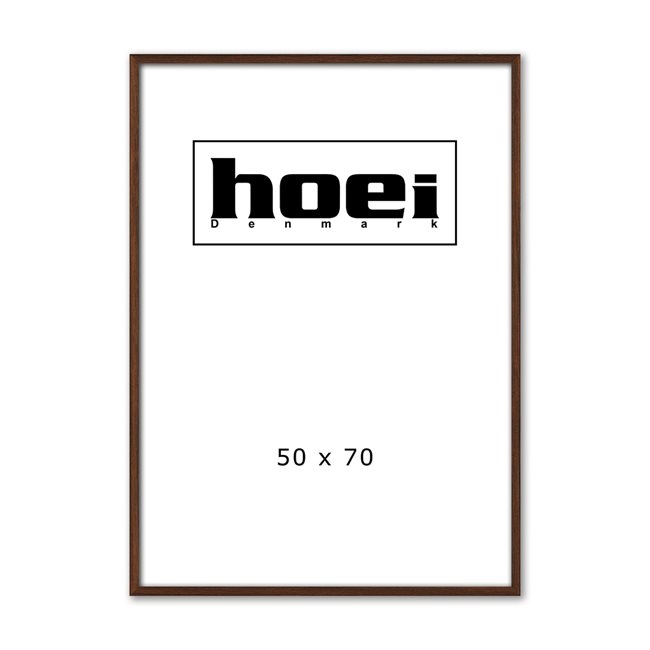 Massieve donkere eikenhouten lijst voor foto\'s en posters 50 x 70 cm