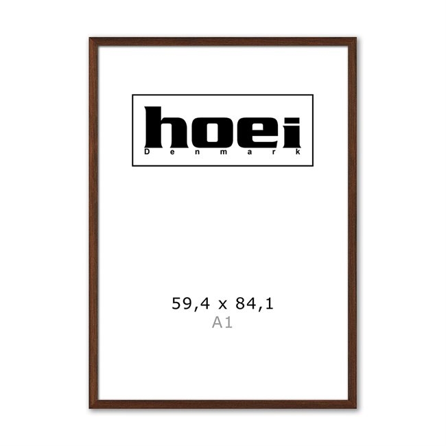 Massieve donkere eikenhouten lijst voor foto\'s en posters EG 59,4 x 84,1 cm ( A1 )