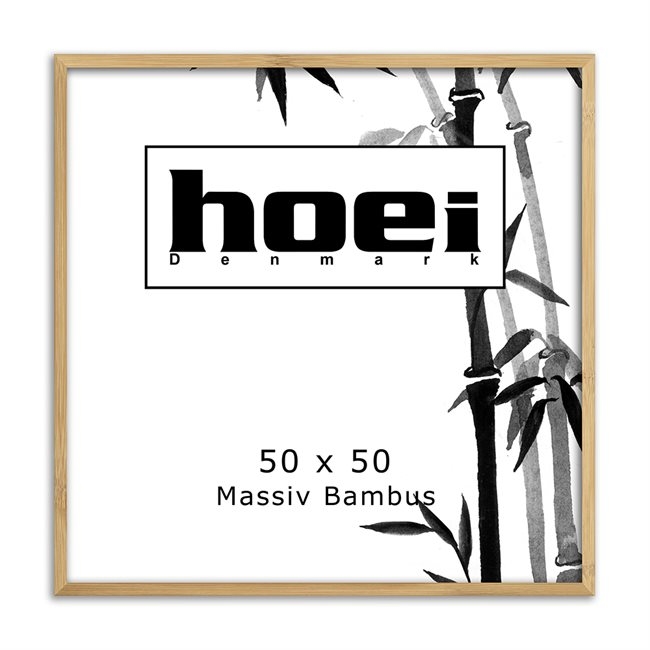 Bamboe houten frame voor foto\'s en posters 50 x 50 cm
