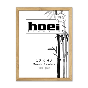 Bamboe houten frame voor foto's en posters 30 x 40 PLEXI cm