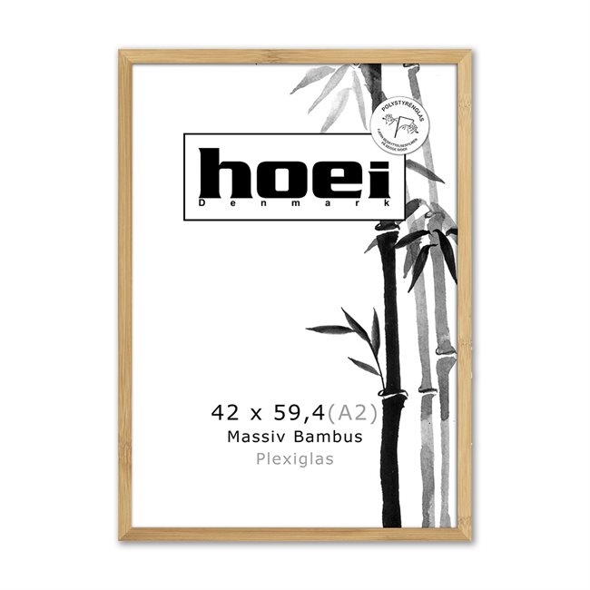 Bamboe houten lijst voor foto\'s en posters 42 x 59,4 PLEXI A2 cm