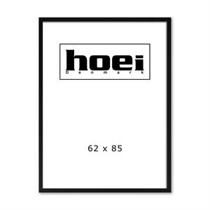 Zwarte houtlijst voor foto's en posters 62 x 85 cm