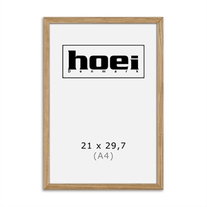 Massieve eikenhouten lijst voor foto's en posters is 21 x 29,7 cm ( A4 )