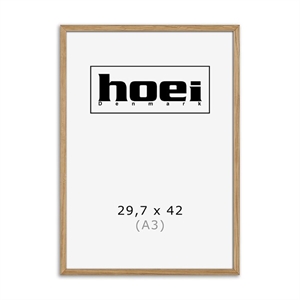 Massieve eikenhouten lijst voor foto's en posters is 29,7 x 42 cm (A3)