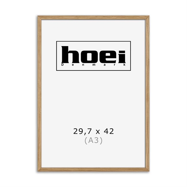 Massieve eikenhouten lijst voor foto\'s en posters is 29,7 x 42 cm (A3)