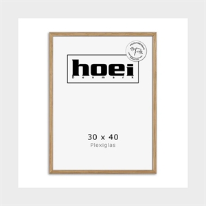 Massieve eikenhouten lijst voor foto en posters 30 x 40 PLEXI cm