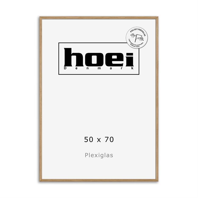 Massieve eikenhouten lijst voor foto en posters 50 x 70 PLEXI cm