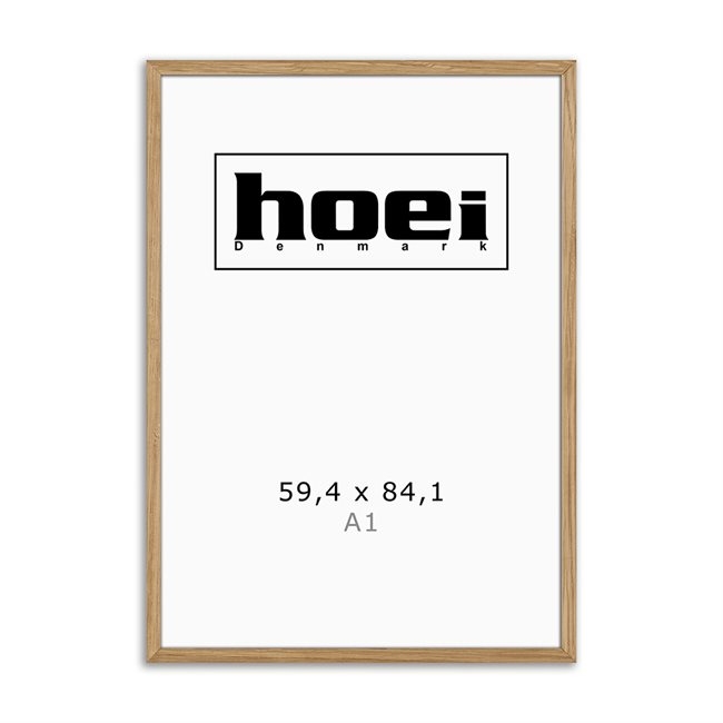 Massieve eikenhouten lijst voor foto\'s en posters is 59,4 x 84,1 cm (A1)