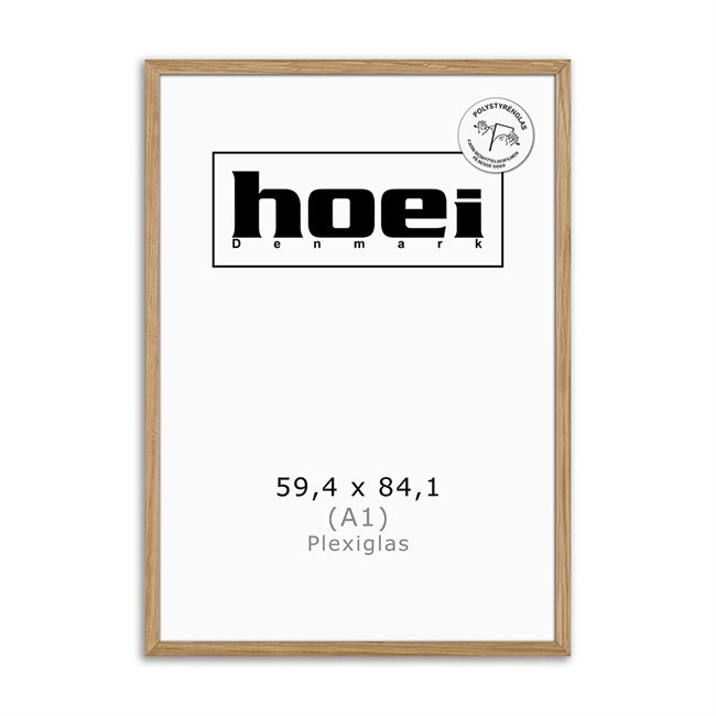 Massieve eikenhouten lijst voor foto en posters 59,4 x 84,1 - A1 PLE x cm