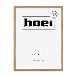 Massieve eikenhouten lijst voor foto’s en posters 60 x 80 PLEXI cm