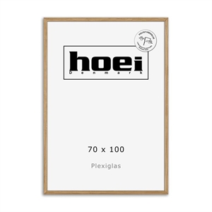 Massief eikenhouten lijst voor foto's en posters 70 x 100 PLEXI cm
