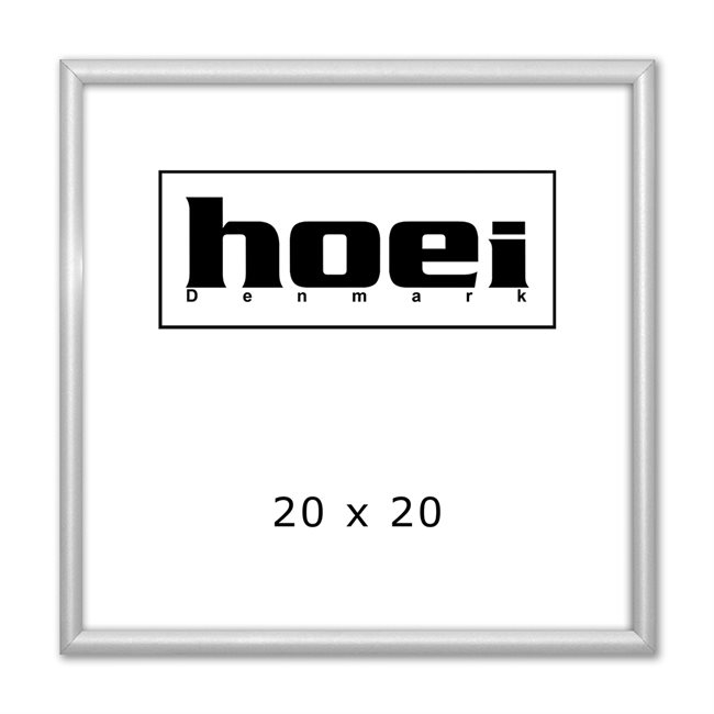 Zilveren aluminium frame - 20 x 20 cm