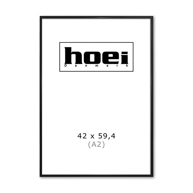 Zwart aluminium frame 42 x 59,4 cm (A2)