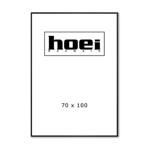 Zwarte aluminiumlijst 70 x 100 cm