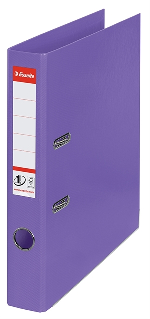 Esselte Brevordner No1 Power PP A4 50mm violet wordt vertaald als: Esselte Brevordner No1 Power PP A4 50mm violet.