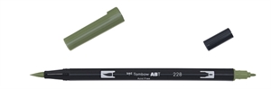 Tombow Marker ABT Dual Brush 228 grijs groen.