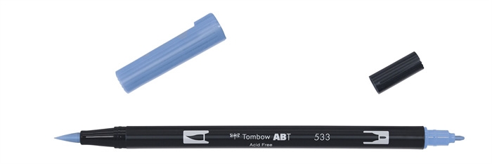 Tombow Marker ABT Dual Brush 533 pauwblauw