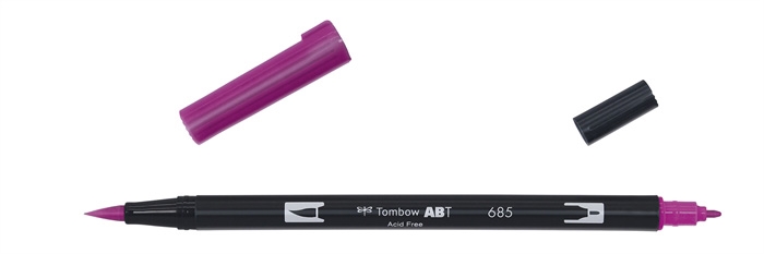 Tombow Marker ABT Dual Brush 685 dieppaarse