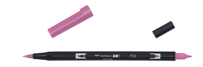 Tombow Marker ABT Dual Brush 703 roze roos