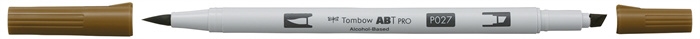 Tombow Marker alcohol ABT PRO Dual Brush 027 donker oker