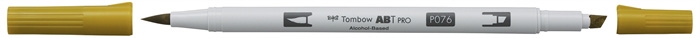 Tombow Marker alcohol ABT PRO Dual Brush 076 groen-oker.