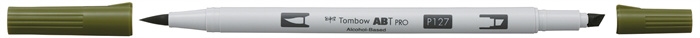 Tombow Marker alcohol ABT PRO Dual Brush 127 artisjok