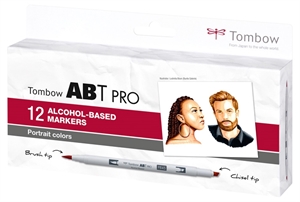 Tombow Marker alcohol ABT PRO Dual Brush 12P-6 Portrait set (12) 

Tombow Marker alcohol ABT PRO Dual Brush 12P-6 portretset (12)