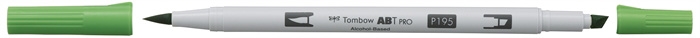 Tombow Marker alcohol ABT PRO Dual Brush 195 lichtgroen.