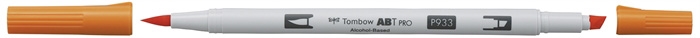 Tombow Marker alcohol ABT PRO Dual Brush 933 oranje.