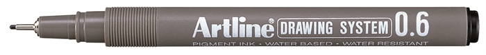 Artline Drawing System 0.6 zwart