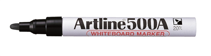 Artline Whiteboard Marker 500A zwart.