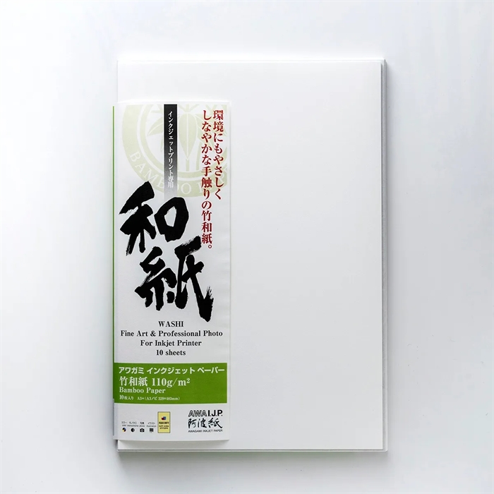 Awagami Bamboo 110 - 110 g/m², A2 10 vellen