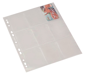 Bantex verzamelkaartzak A4 0,08mm 9 kaarten transparant (10)