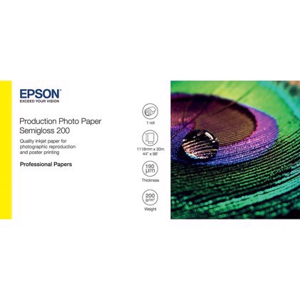 Epson Production Photo Paper Semigloss 200 44 "x 30 meter