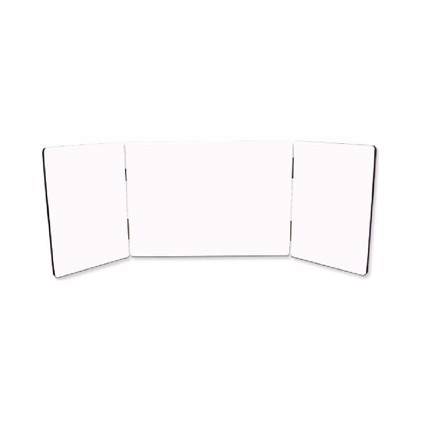 ChromaLuxe Wood Photo Panel - Hinged Panel Set  Gloss White Hardboard - 127 x 177.8 + 88.9 x 127 (x2)