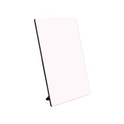 ChromaLuxe Rectangle Photo Panel with Kickstand - 203 x 254 x 6,35 mm Gloss White Hardboard