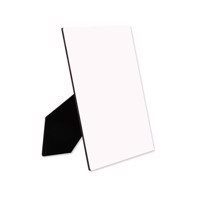 ChromaLuxe Flat Top Photo Panel with Easel - 127 x 178 x 6,35 mm Gloss White Hardboard