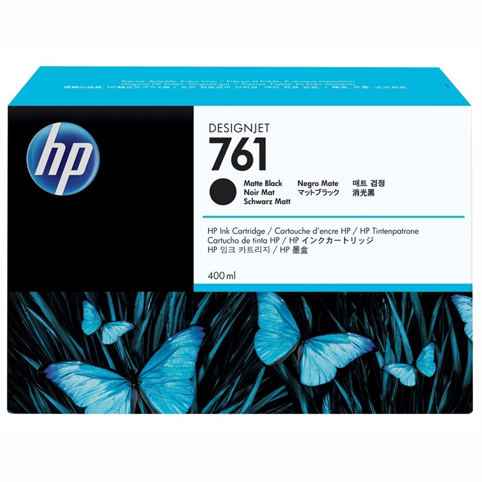 HP 761 matte black patroon, 400 ml