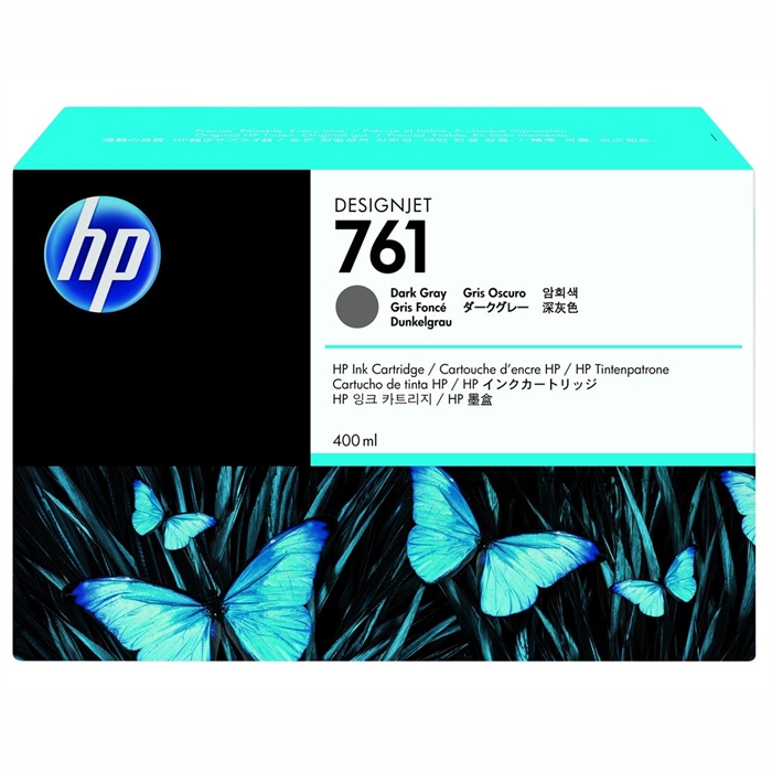 HP 761 dark grey patroon, 400 ml