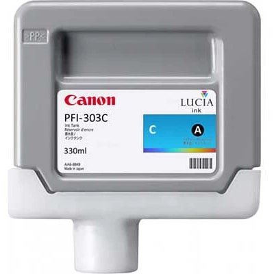 Canon PFI-303 C Cyaan - 330 ml inktcartridge