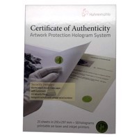 Hahnemühle Certificate of Authenticity (Ægthedsbevis)