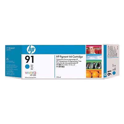 HP 91 - 775 ml Cyan blækpatron | C9467A