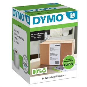 DYMO-label 104 x 159mm