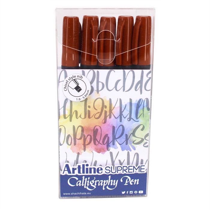 Artline Supreme Calligraphy Pen 5 - set sepia

Artline Supreme Kalligrafiepen 5 - set sepia