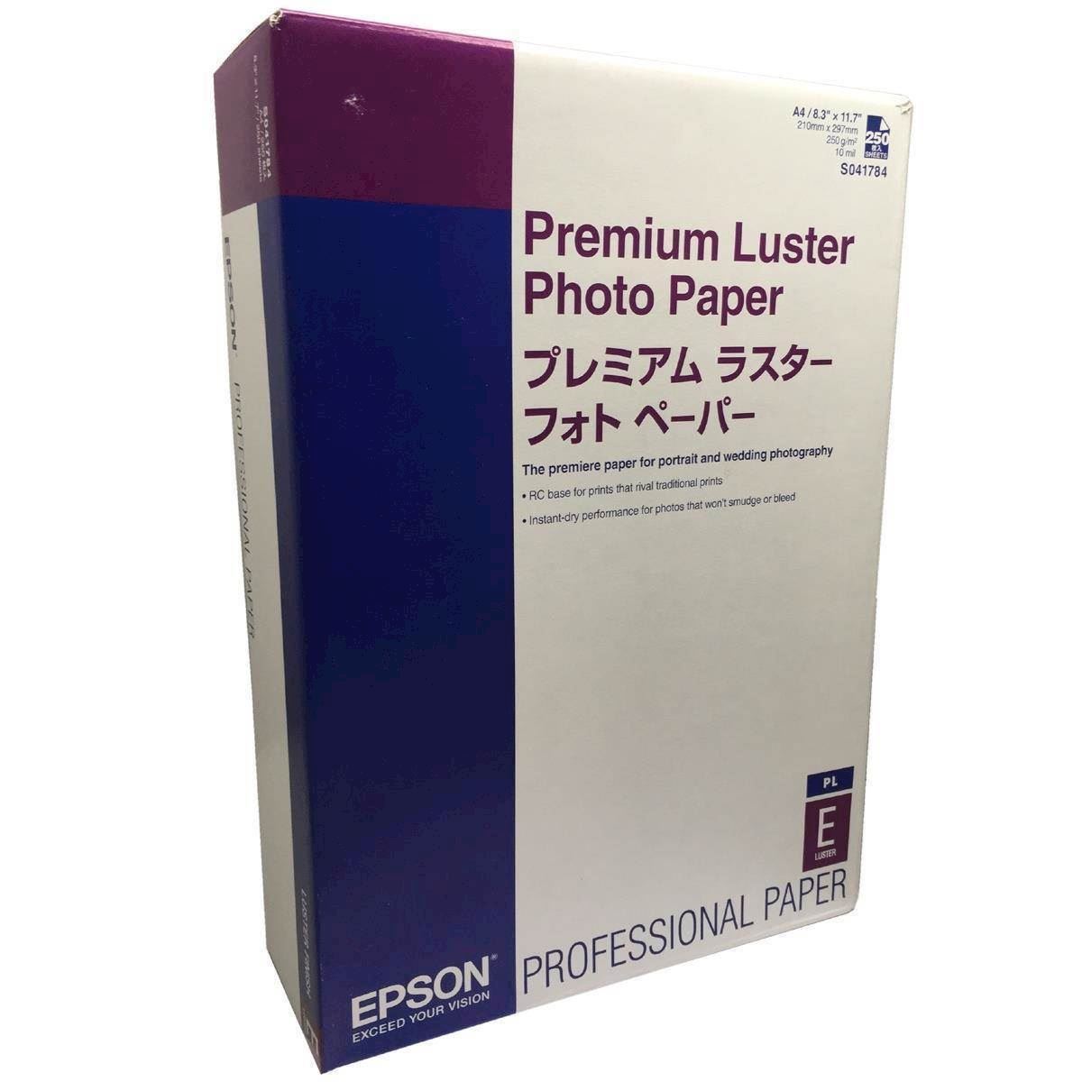 Fonetiek voorspelling Onhandig Epson Premium Luster Photo Paper A4 - 250 vellen | C13S041784