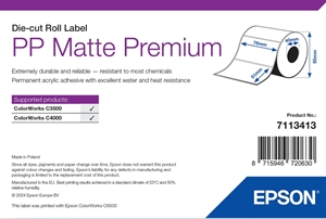 Epson PP Matte Label Premium, Uitgestanste labels, 76 x 51mm ( 535 labels )