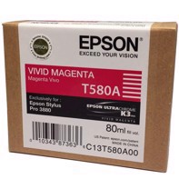 Epson Vivid Magenta 80 ml blækpatron T580A - Epson Pro 3880
