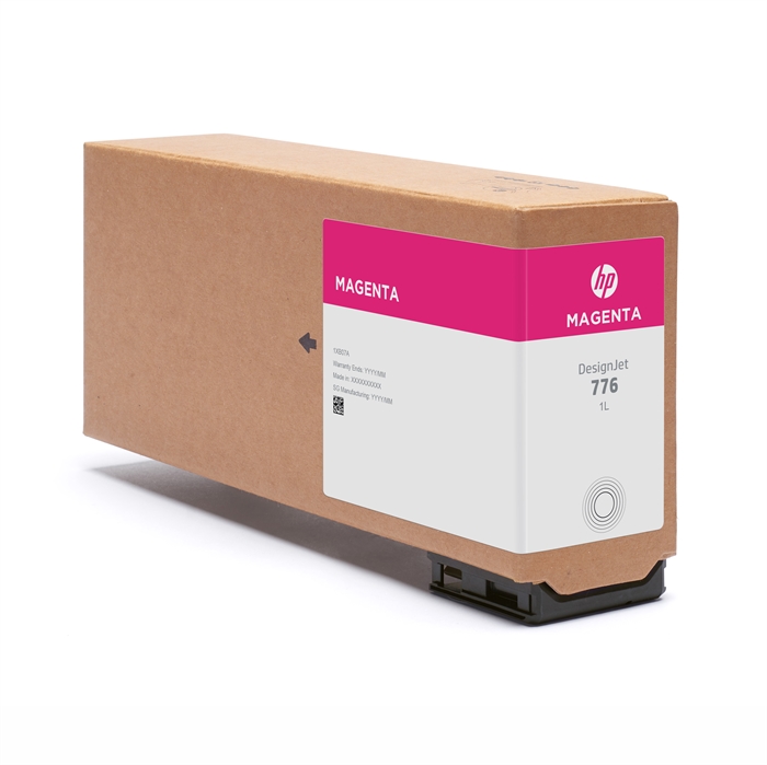 HP 776 patroon, 1 liter, Magenta