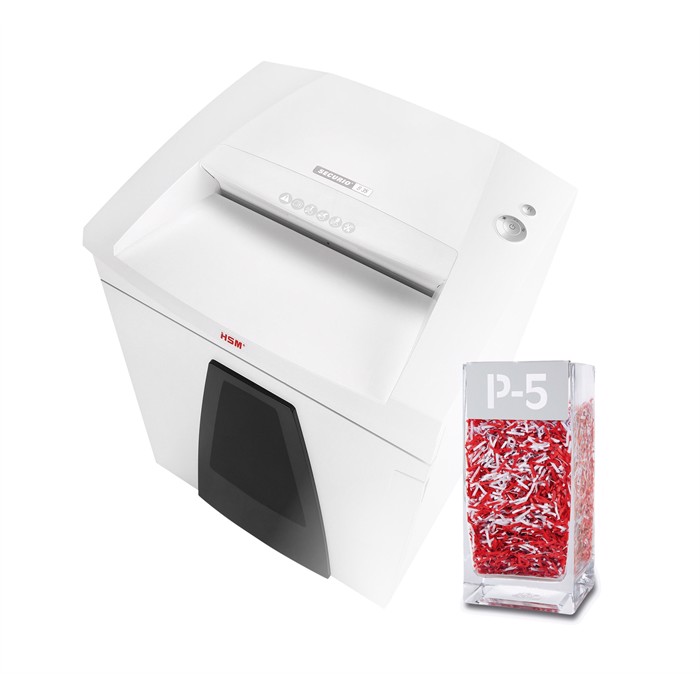 HSM Securio shredder B35 P5 1,9x15 confetti incl. olie