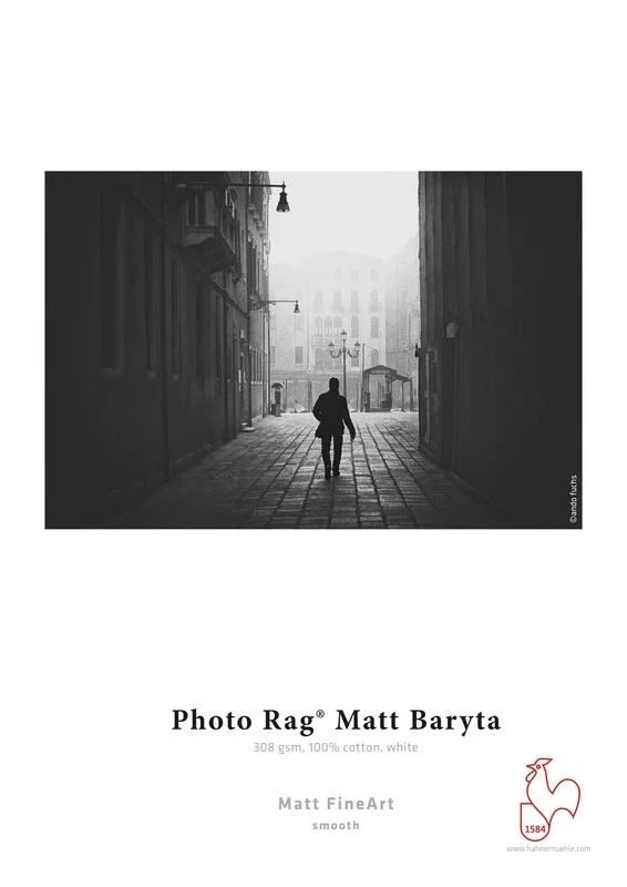 Hahnemühle Photo Rag Matt Baryta 308 g/m² - 36" x 12 meter